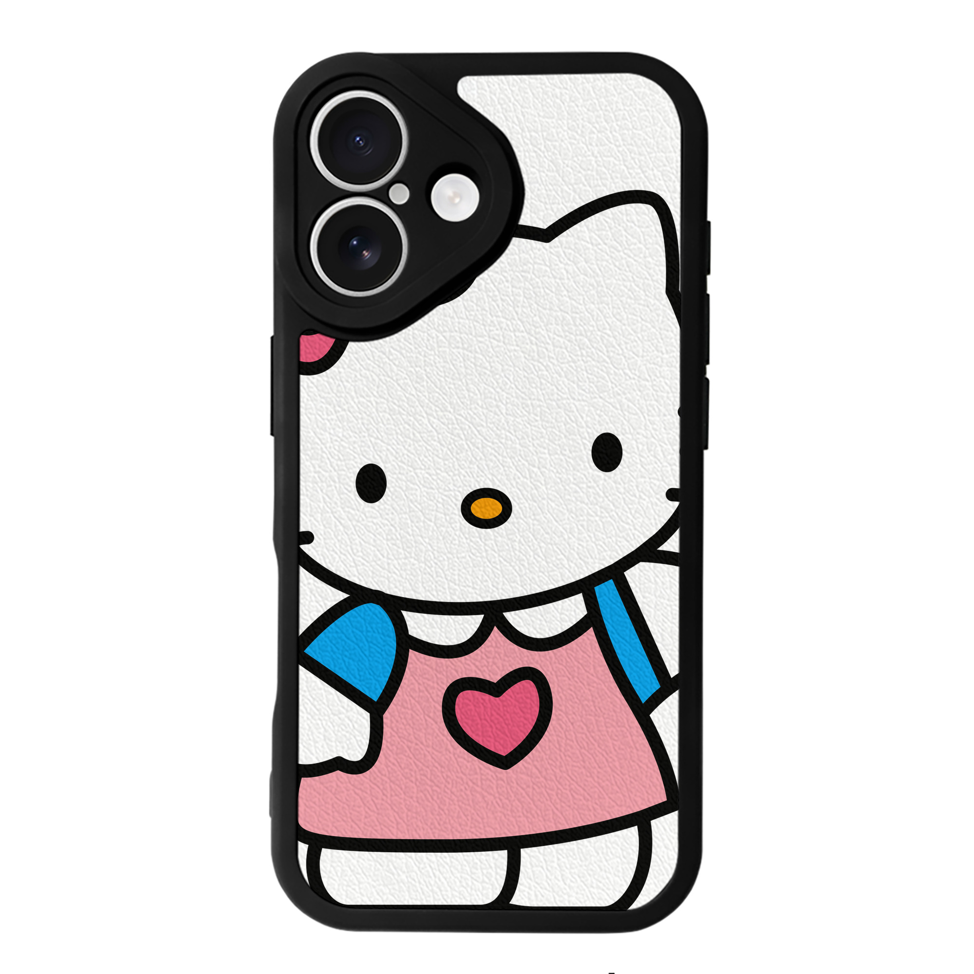 （画像用） Hello Kitty ハローキティ 【iPhone 16シリーズ対応】シリコンスマホケース（レザー調） 材質：シリコン